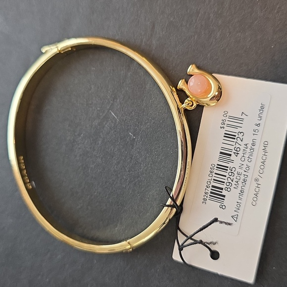 Coach Charm Hinge Bangle Bracelet - Picture 4 of 4